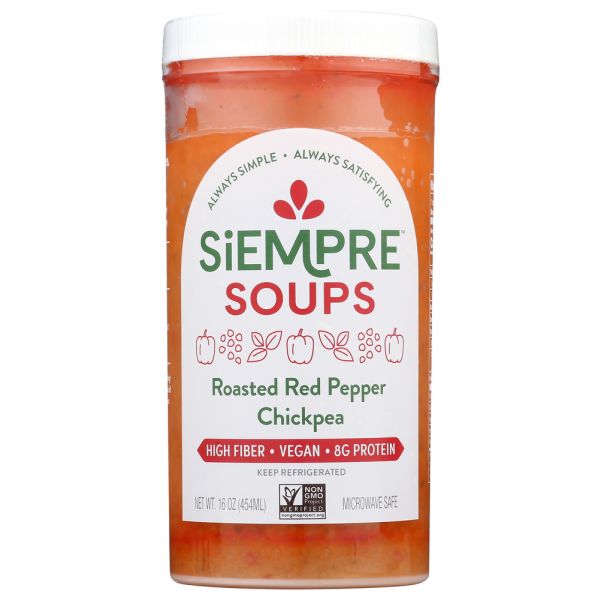 SKINNY SOUPING: Roasted Red Pepper Chickpea, 16 oz