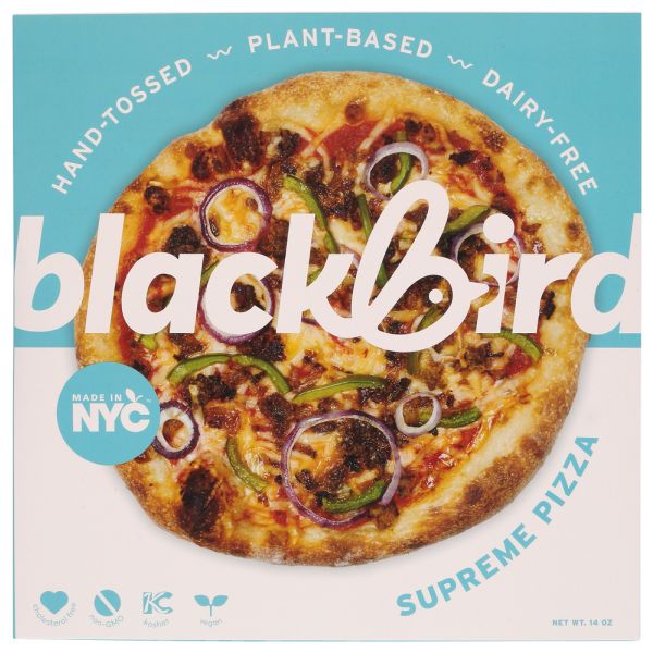 BLACKBIRD FOODS: Pizza Plnt Bsd Supreme, 14 oz