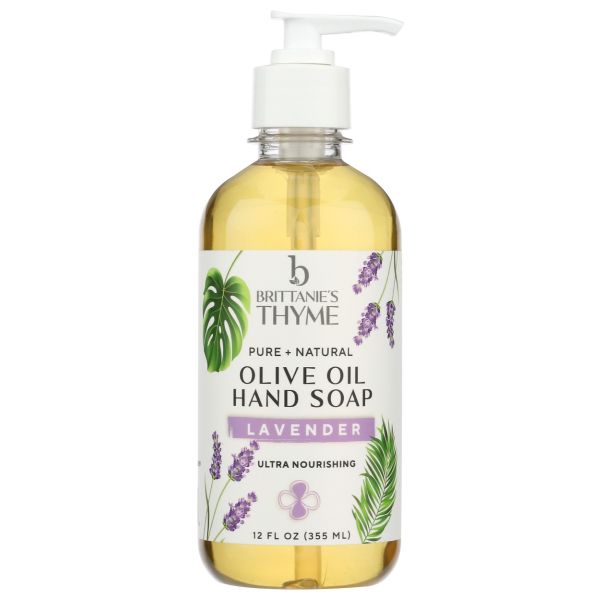 BRITTANIE'S THYME: Lavender Olive Oil Hand Soap, 12 oz
