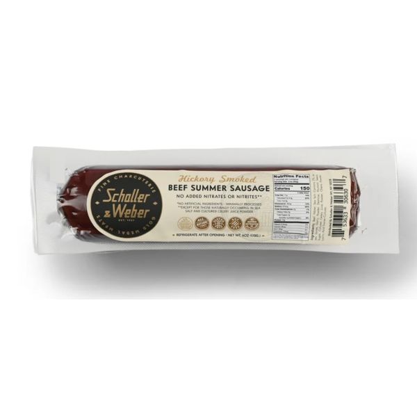 SCHALLER & WEBER: Beef Summer Sausage, 6 oz