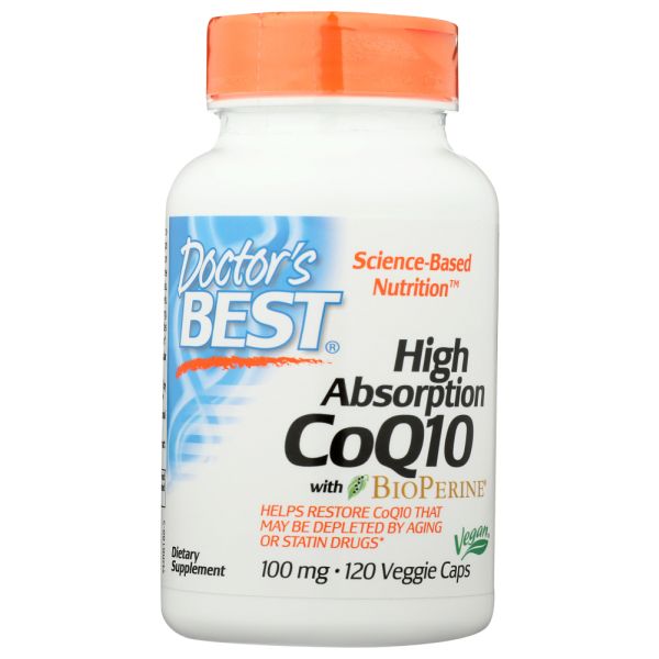 DOCTORS BEST: Hi Absorption Coq10 With BioPerine 100Mg, 120 vc