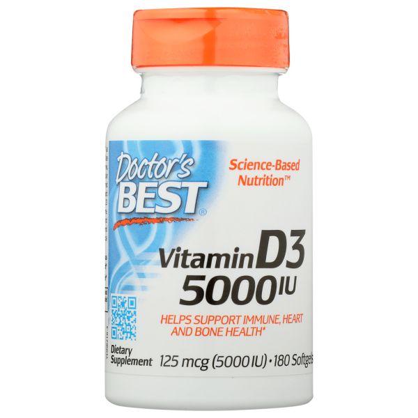 DOCTORS BEST: Vitamin D3, 180 SG