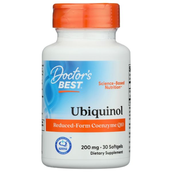 DOCTORS BEST: Ubiquinol With Kaneka 200Mg, 30 sg