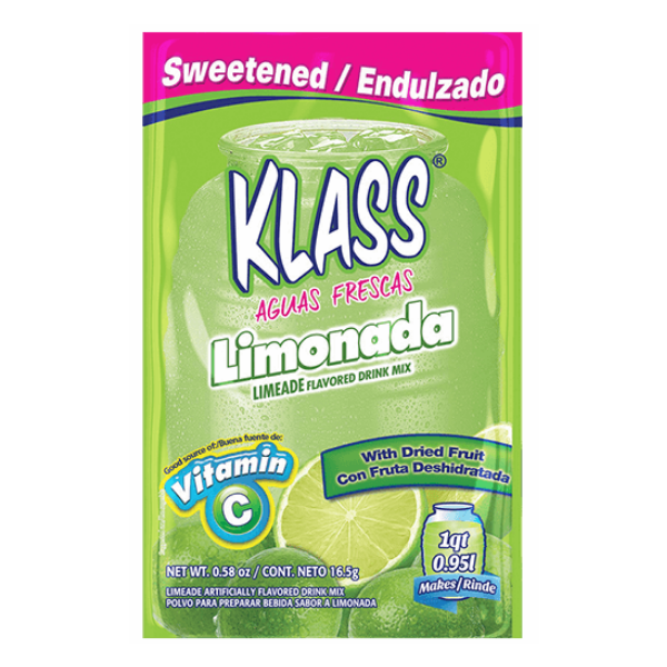 KLASS: Beverage 1 Quart Mix Sweetened Limeade, .58 oz