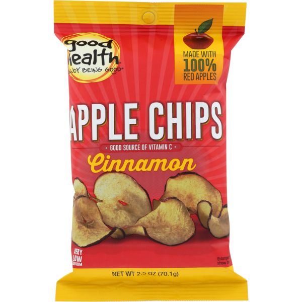 GOOD HEALTH: Crispy Cinnamon Apple Chips, 2.5 oz