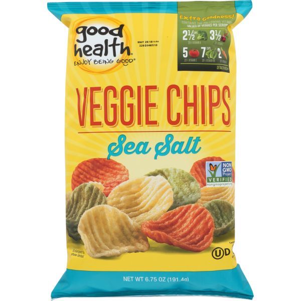 GOOD HEALTH: Veggie Chips Sea Salt, 6.75 oz