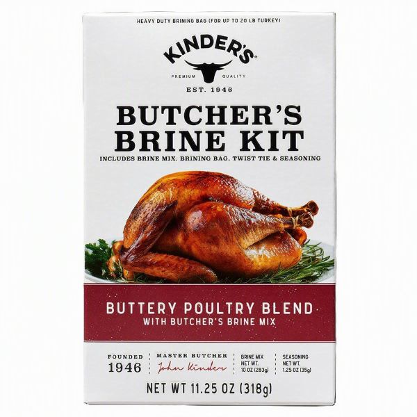 KINDER'S: Butcher's Brine Kit Buttery Poultry Blend, 11.25 oz