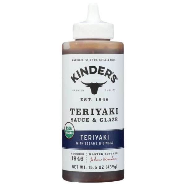 KINDERS: Teriyaki With Sesame And Ginger Sauce And Glaze, 15.5 oz