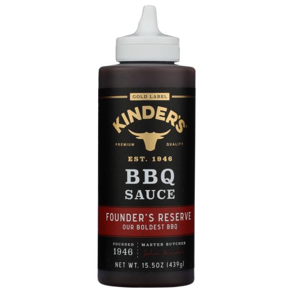 KINDERS: Founder's Reserve Bbq Sauce, 15.5 oz