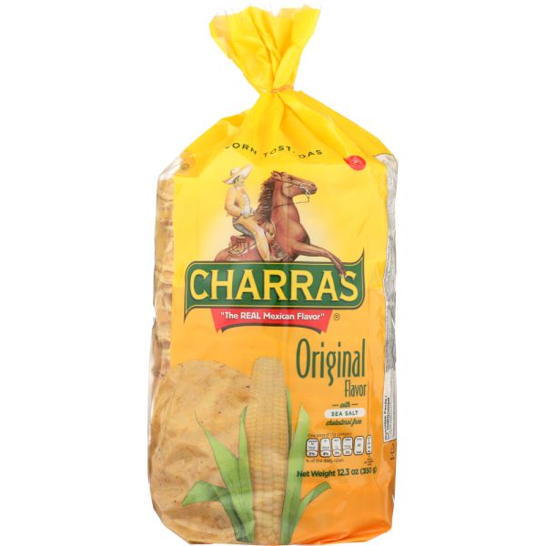 CHARRAS: Natural Yellow Tostada Original, 12.3 oz