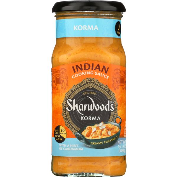 SHARWOODS: Korma Cooking Sauce, 14.1 oz