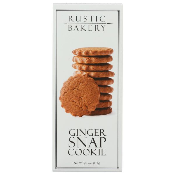 RUSTIC BAKERY: Ginger Snap Cookies, 4 oz