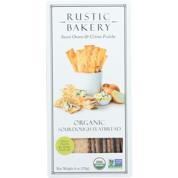 RUSTIC BAKERY: Sweet Onion and Creme Fraiche Flatbread, 6 oz