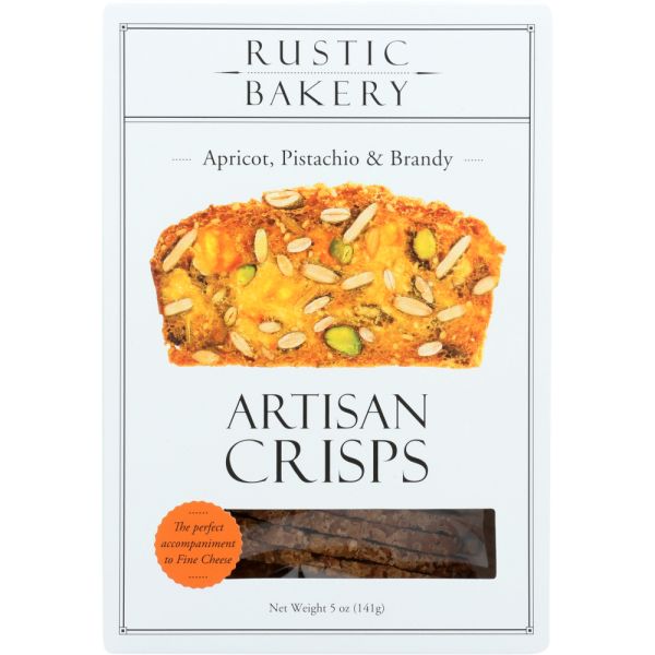 RUSTIC BAKERY: Crisps Apricot Pistachio, 5 oz
