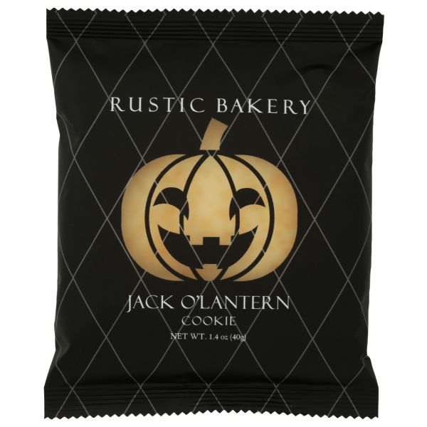 RUSTIC BAKERY: Jack O Lantern Cookie, 1.3 oz