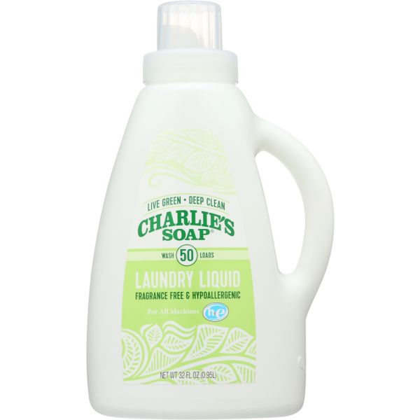 CHARLIES SOAP: Laundry Liquid, 32 fo