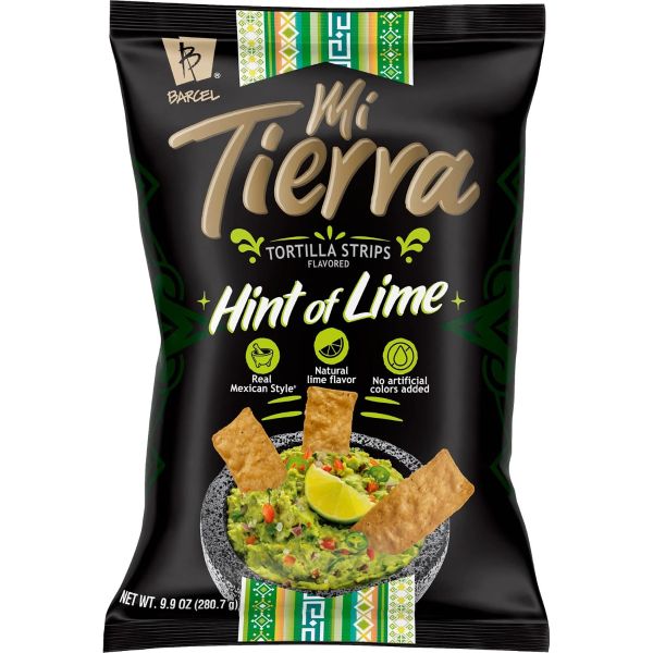 BARCEL: Mi Tierra Hint Of Lime Tortilla Chip Strips, 9.9 oz