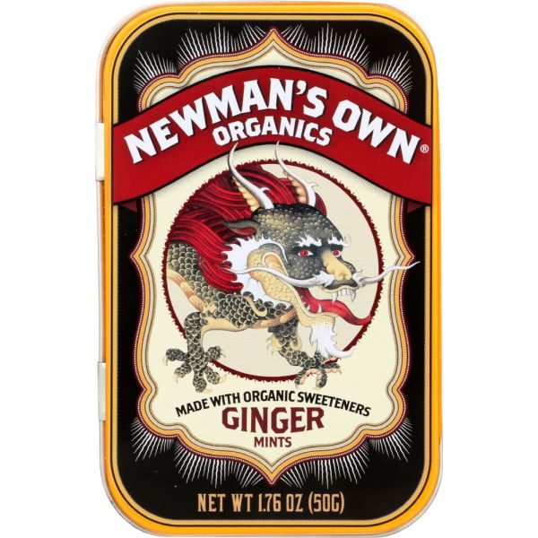 Newman's Own Organics Mints Ginger, 1.76 Oz