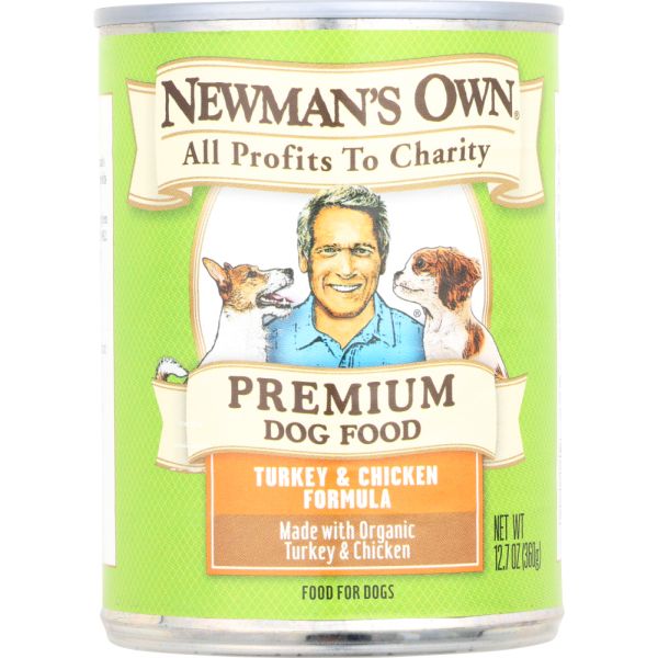 NEWMAN'S OWN: Dog Food Turkey and Chicken Formula, 12.7 oz