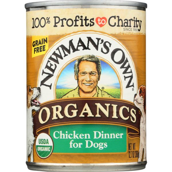 NEWMANS OWN ORGANIC: Dog Can Grain Free Chicken, 12.7 oz