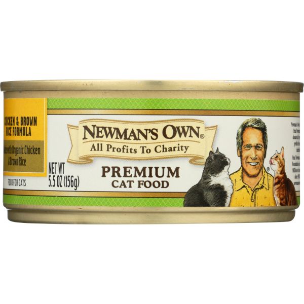 NEWMANS OWN ORGANIC: Cat Can Chicken Brown Rice Organic, 5.5 oz