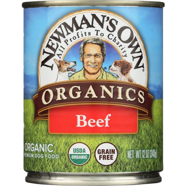NEWMANS OWN ORGANIC: Dog Can Beef Organic, 12 oz
