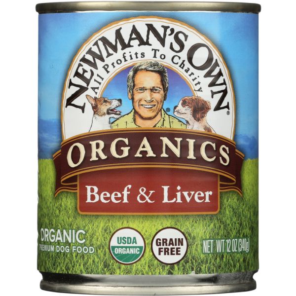 NEWMANS OWN ORGANIC: Dog Can Beef and Liver Organic, 12 oz