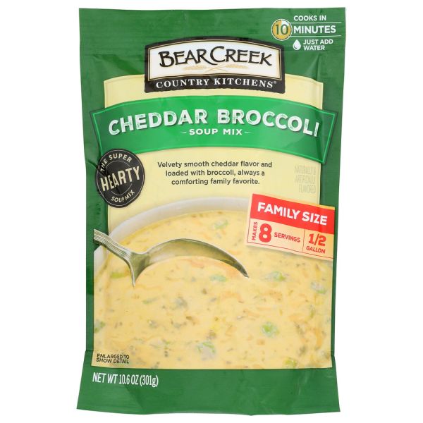 BEAR CREEK: Cheddar Broccoli Soup Mix, 10.6 oz