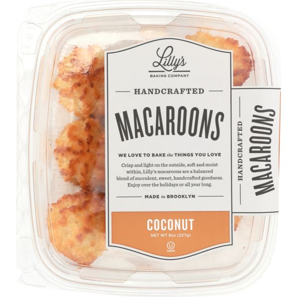 LILLYS BAKING CO: Macaroons Coconut, 8 oz