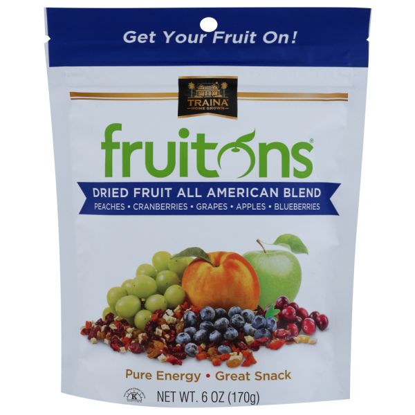 TRAINA: Fruitons Dried Fruit All American Blend, 6 oz