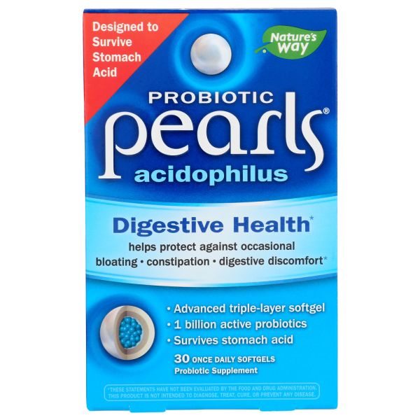 NATURES WAY: Probiotic Pearls Acidophi, 30 sg