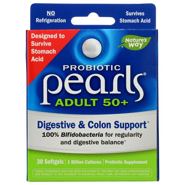 NATURES WAY: Probiotic Pearls 50Plus, 30 sg