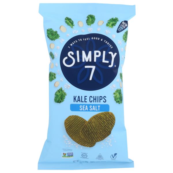 SIMPLY 7: Chip Kale Sea Salt, 3.5 oz