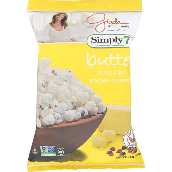 SIMPLY 7: Popcorn Butter Giada, 4.4 oz