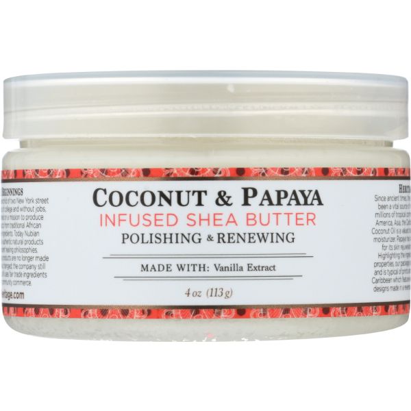 Nubian Heritage Shea Butter Infused With Coconut & Papaya, 4 oz