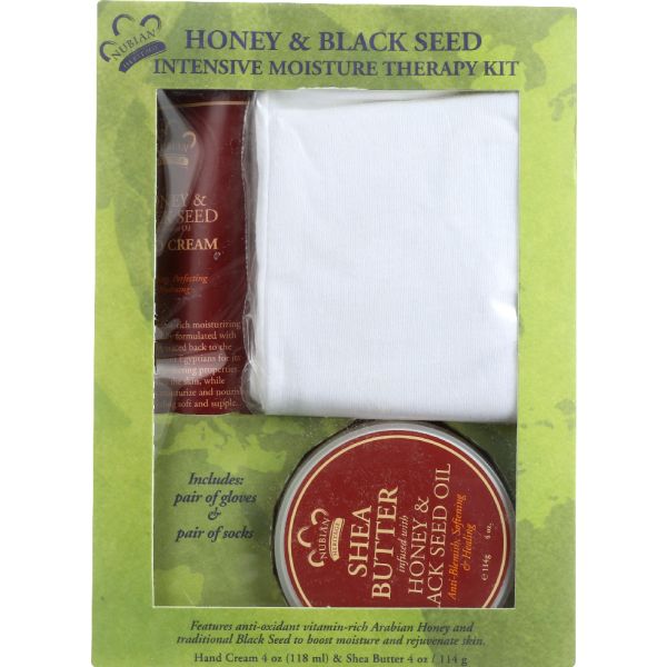 NUBIAN HERITAGE: Moisture Therapy Kit Honey & Black Seed, 8 oz