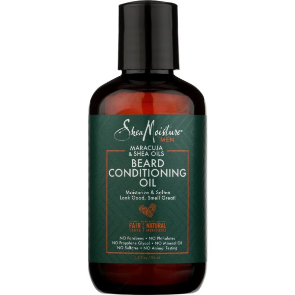 SHEAMOISTURE: Maracuja & Shea Oils Beard Conditioning Oil, 3.2 oz