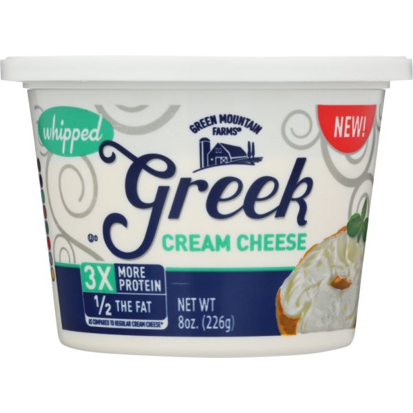 GREEN MOUNTAIN: Greek Cream Cheese Whipped, 8 oz