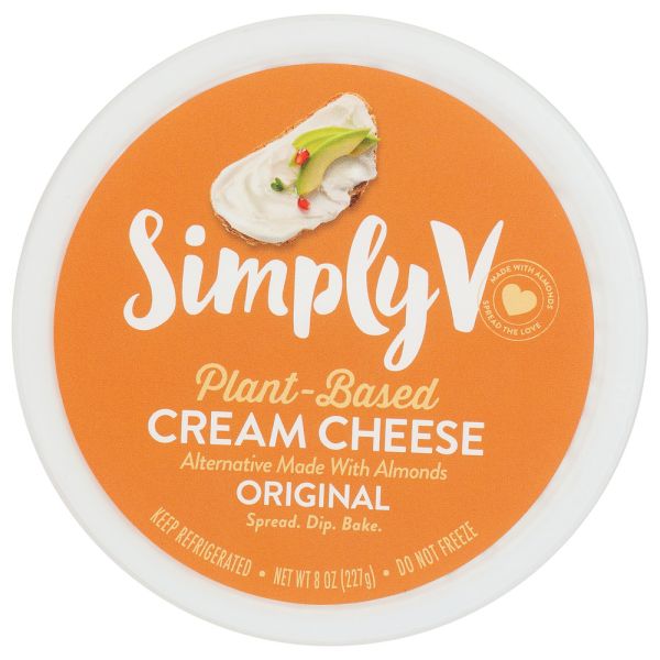 SIMPLY V: Cream Cheese Cup Plant Based, 8 oz