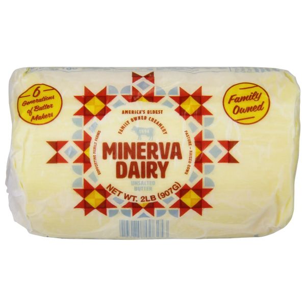MINERVA DAIRY: Unsalted Butter Roll, 2 lb
