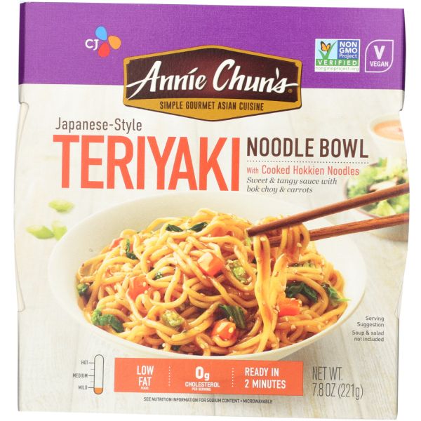 ANNIE CHUN'S: Teriyaki Noodle Bowl Mild, 7.8 Oz