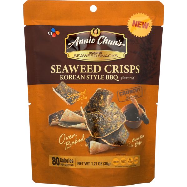 ANNIE CHUNS: Seaweed Crisps Korean Bbq, 1.27 oz