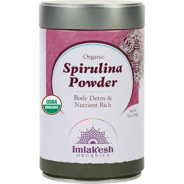 IMLAKESH ORGANICS: Organic Spirulina Powder, 12 oz