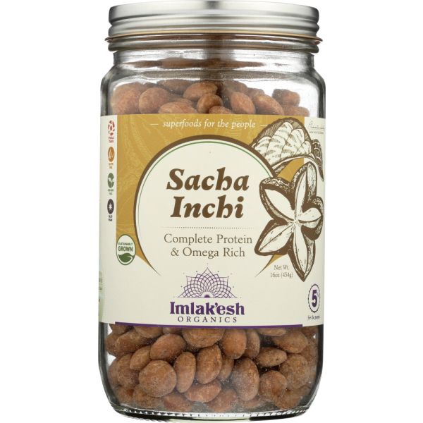 IMLAKESH ORGANICS: Sacha Inchi Seeds, 16 oz