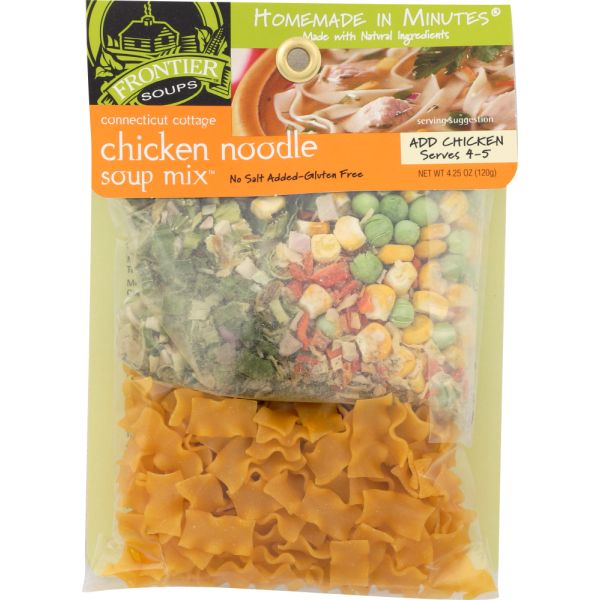 FRONTIER SOUP: Connecticut Cottage Chicken Noodle Soup Mix, 4.25 oz