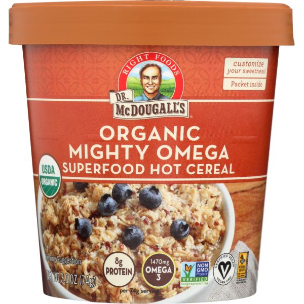 DR MCDOUGALLS: Oatmeal Mighty Omega Original, 2.6 oz