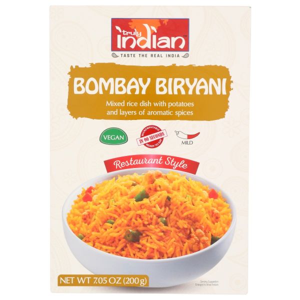 TRULY INDIAN: Rice Bombay Biryani RTE, 7.05 oz