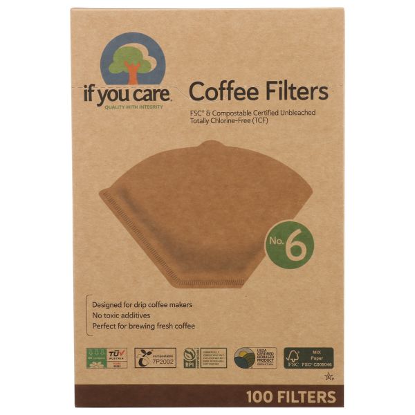 IF YOU CARE: Coffee Filter No.6, 100 PC