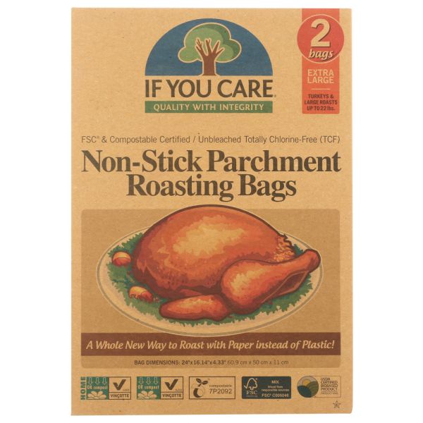 IF YOU CARE: Parchment Rstng Bag Xlrge, 2 ea