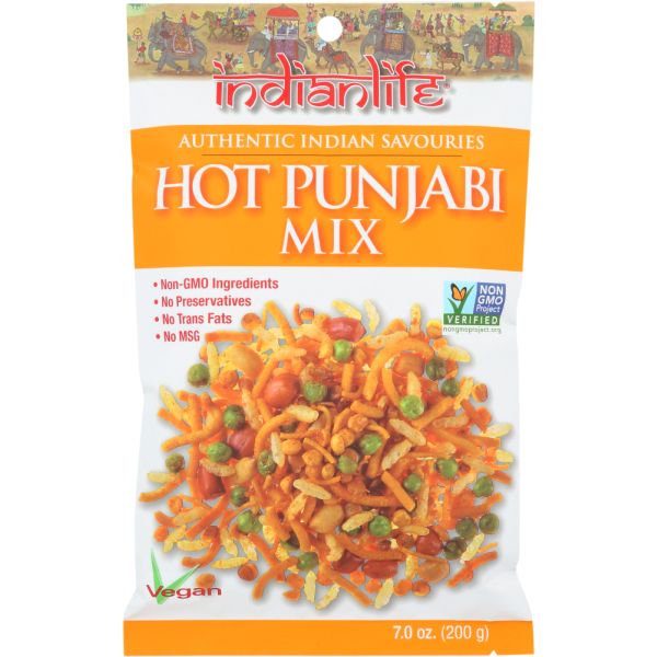 INDIANLIFE: Mix Snack Punjabi Hot, 7 oz